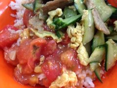 二楼一荤一素-北京外国语大学东院食堂