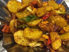 干锅土豆片-尹兰楼西北风情餐厅(嘉定店)