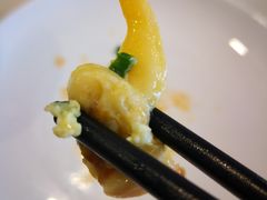 山鸡蛋炒蛤蜊肉-喜乐餐厅•灯笼虾球首创者•本地小海鲜(二马路店)
