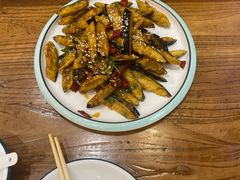 -东来菜馆•手抓海鲜家常菜•海鲜锅贴(鸽子窝店)