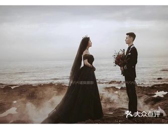 超好看的黑色婚纱照是至死不渝的浪漫 