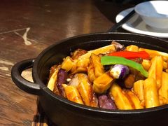 鱼香年糕炒茄子-涌上外婆桥(南塘店)