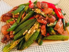 秋葵小炒肉-薇酌饮·陕西菜(南门外店)