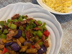 茄子肉丁小公鸡双拼拌面-文三里屯面馆(三里屯店)