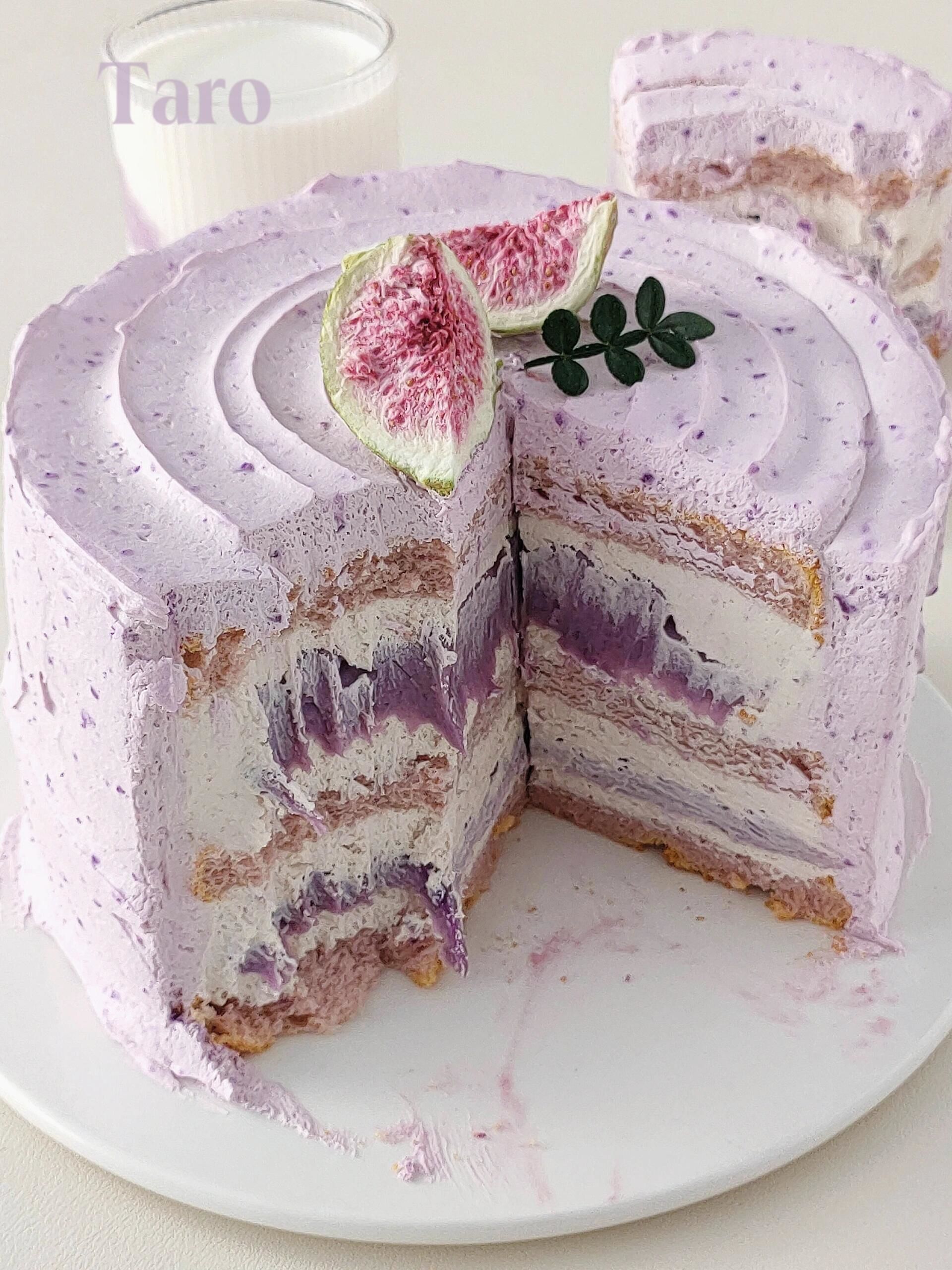 甜蜜满分!芋泥蛋糕