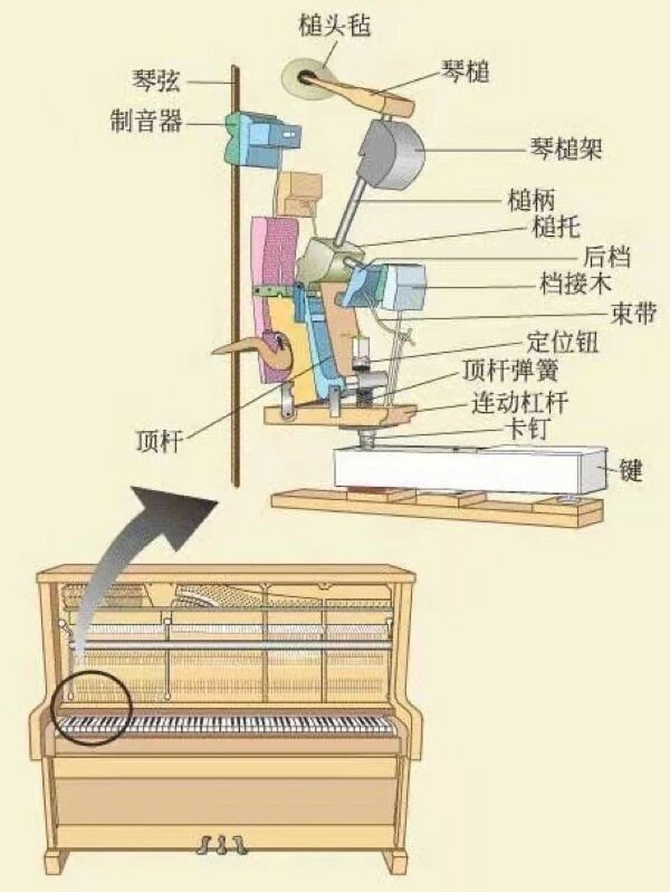 钢琴工作原理