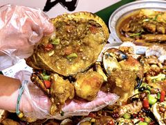 -东来菜馆•手抓海鲜家常菜•海鲜锅贴(鸽子窝店)