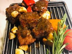 田园澳洲骰子牛肉-蜜桃花开·中西融合菜E&W(南长街店)