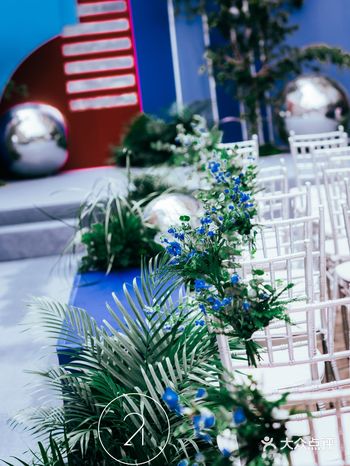 天津婚礼‖红蓝撞色还可以这样玩