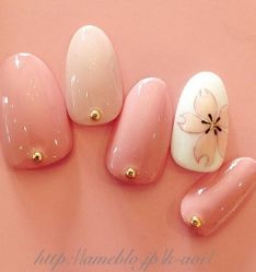 浮绘樱花有没有很水心叻-星美甲