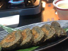 香煎三江黑米粽-老表记广西宵夜螺蛳鸭脚煲(西大店)