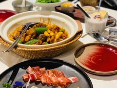 三年金钱火腿配大理手撕乳扇-泓0871臻选云南菜·味庄