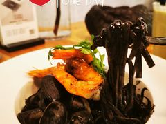 墨鱼汁海鲜意面-UPPER KITCHEN(延安路店)