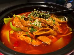 藤椒肥肠煲-梧桐北京烤鸭·铜锅涮肉(海岸城店)