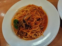 蒜香茄汁菌菇金枪鱼意面-萨莉亚意式餐厅(深圳北站店)