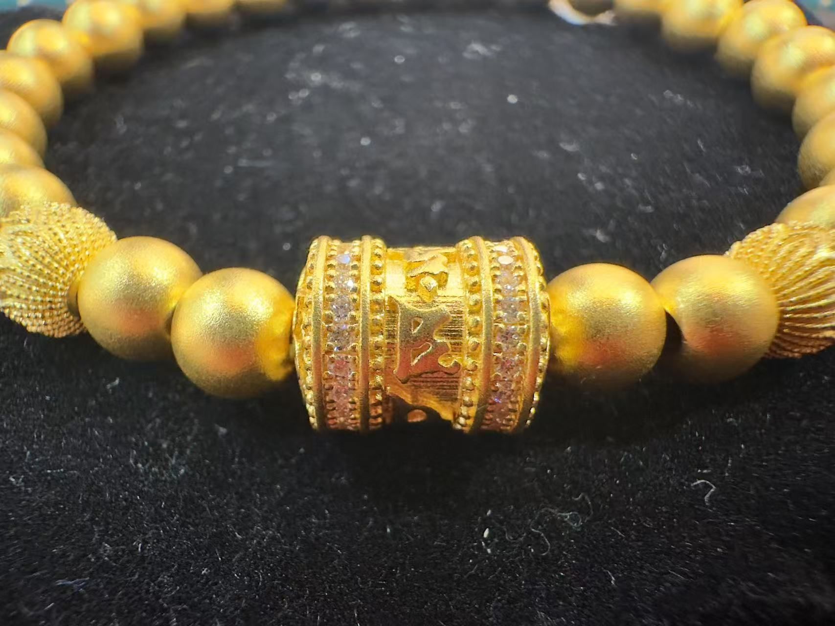 95468b 东方古祖足金钻石手链融合多