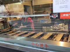 面包甜点陈列柜-老黄记手撕烤兔(玉林街店)