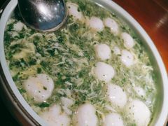 荠菜烩鱼圆-翠山·映月湖景餐厅(映月湖公园店)
