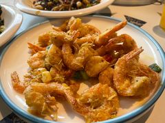 蛋黄炸虾-山水人家