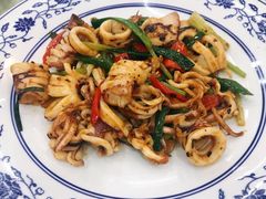 酱爆爽脆鱿鱼-水乡人家私房菜(逢简店)