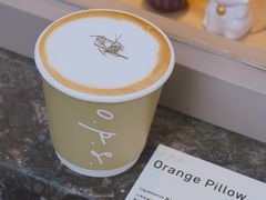 orange&nbsp;pillow-O.P.S. CAFE