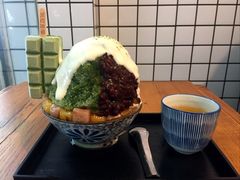 抹茶生乳かき氷-WONDER ICE 萬得冰田(建設路总店)