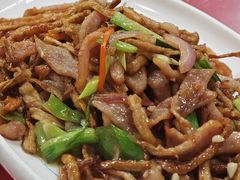 茶树菇炒猪颈肉-老福洲(西洪路店)