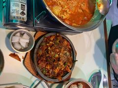 部队锅加芝士-富乐满韩国正宗炸鸡韩国料理(虹泉路店)