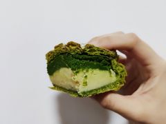 抹茶绿豆奶酥面包-谷艺烘焙