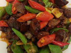 豆豉炒鸭胗-九花山烤鸭店