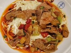 现炒酸辣猪肝面-李与白包子铺(桐梓林店)