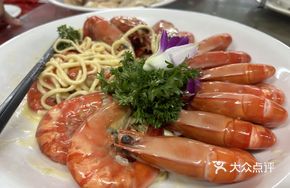 Cheese Vermicelli with Fresh Prawns