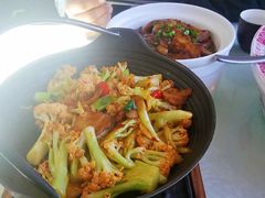 铁锅有机菜花-旺顺阁鱼头泡饼(小红门店)