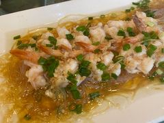 蒜蓉粉丝开边虾-金杏·粘卷子 烤鸭 农家菜