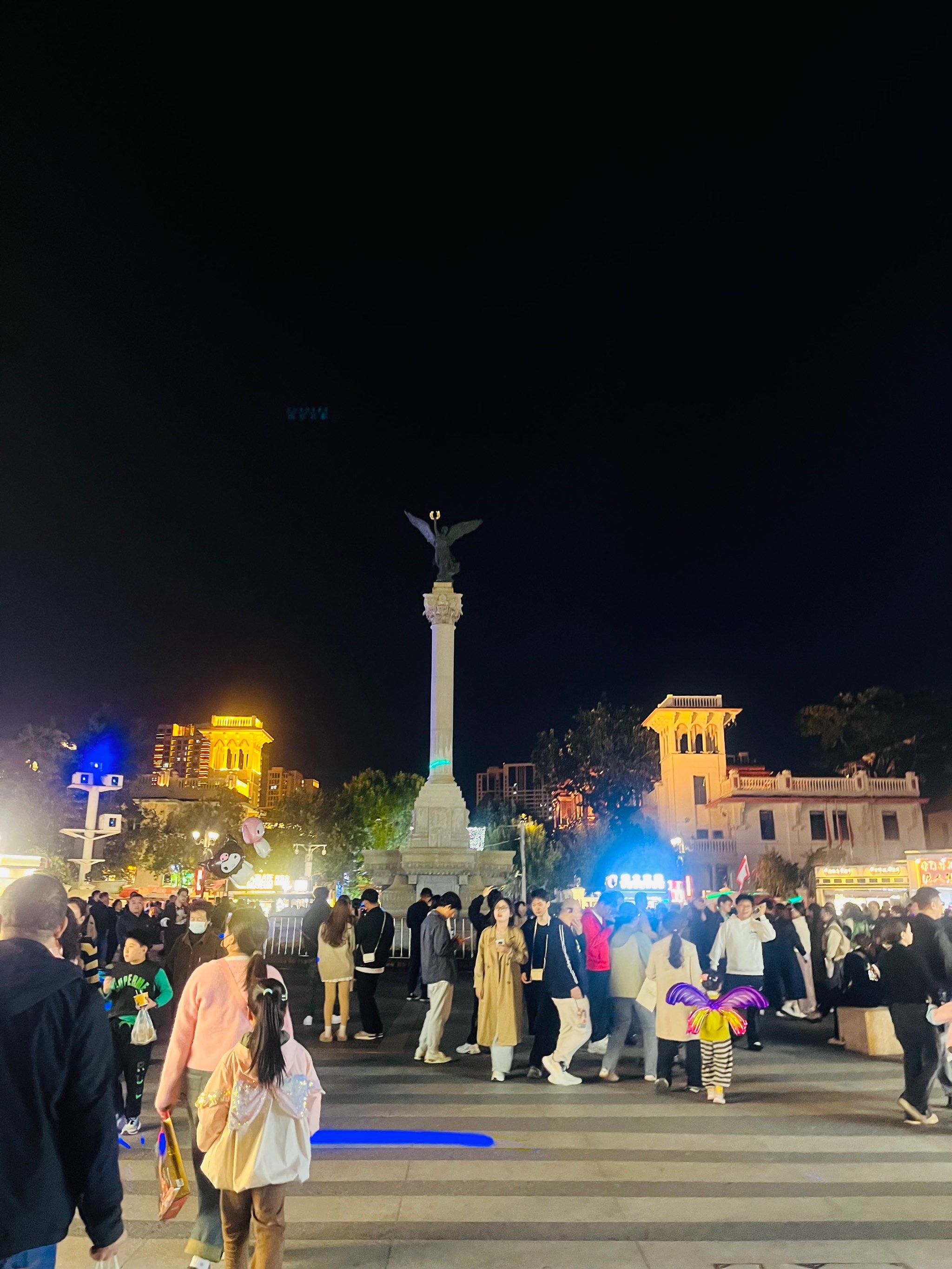 天津意式风情街夜景好漂亮