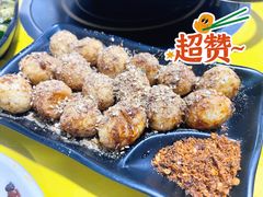 炸鹌鹑蛋-老红桥炸灌肠牛肚锅烧烤(定福庄店)