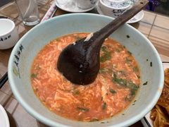 西红柿鸡蛋拌汤-老磨油饼(高陵店)