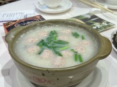 韭菜肉丸猪红粥-莞香楼·正宗东莞菜(东升店)