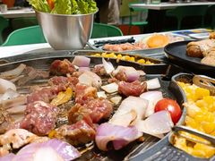 -山野的朋友露营炭火烤肉