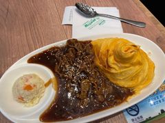照烧肥牛蛋包饭-玛格萝妮比萨屋(四平店)