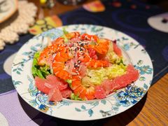 泰式风味罗望子虎虾柚子沙拉-弗兰克牛排西餐厅Ribone steak house(柠檬花园店)