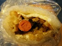 鸡蛋火腿味-糯米包油条(武汉大学店)