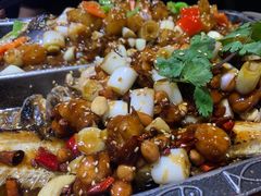 宫保鸡丁烤鱼（清江鱼/斤）-锦尚阁烤鱼(望京新荟城店)