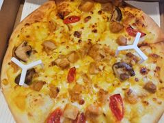 主厨葡式咖喱鸡肉比萨手拍普装-必胜客(安盛金马店)