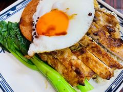 猪扒餐肉蛋捞丁-華叔茶記