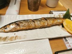 盐烤秋刀鱼-王鼎精致料理铁板烧(世博源店)