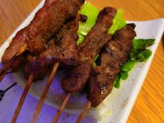 烤牛肉串-美食小镇·观赏珍稀鸟类·长隆熊猫酒店