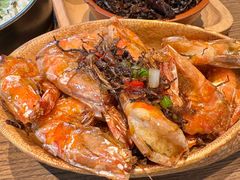 野蒜油爆虾-香园茶社·金陵小灶(老门东店)