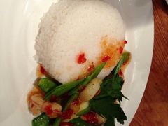 炒虾和芦笋配米饭-Geneva日内瓦餐厅(西郊宝成花苑店)