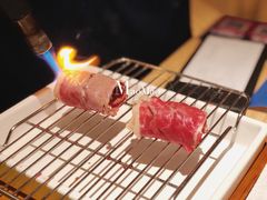 生牛肉火炙寿司-舞漁日料美人胶原锅(陆家嘴中心店)